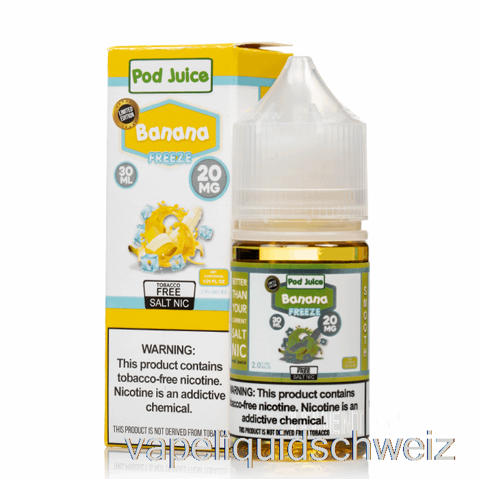 Banane Einfrieren - Schotensaft - 30ml 35mg Vape Schweiz